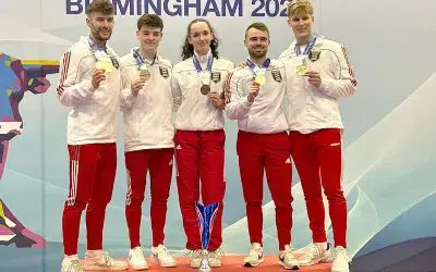 England karate team at the  Commonwealth championship  Day 2