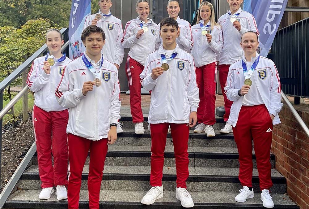England karate team at the Commonwealth Championship