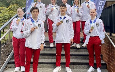 England karate team at the Commonwealth Championship